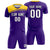 Custom Purple Gold01 Personalized Men Soccer Sets Jersey