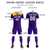 Custom Purple Gold01 Personalized Men Soccer Sets Jersey