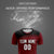 Custom Crimson Black Personalized Men Soccer Sets Jersey