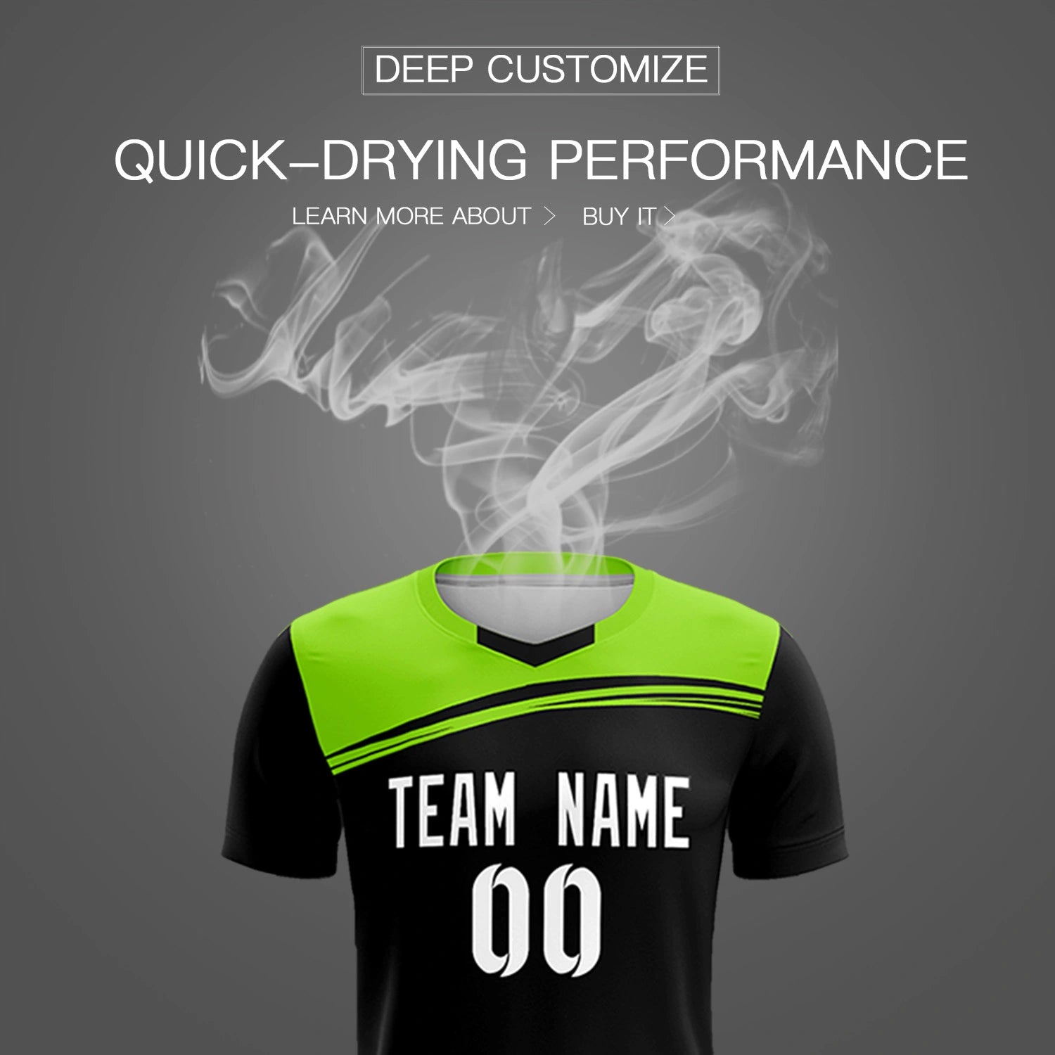 Custom Navy Neon Green Personalized Men Soccer Sets Jersey
