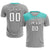 Custom Gray Bright Green Personalized Men Soccer Sets Jersey