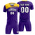 Custom Purple Gold01 Personalized Men Soccer Sets Jersey