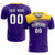 Custom Purple Gold01 Personalized Men Soccer Sets Jersey