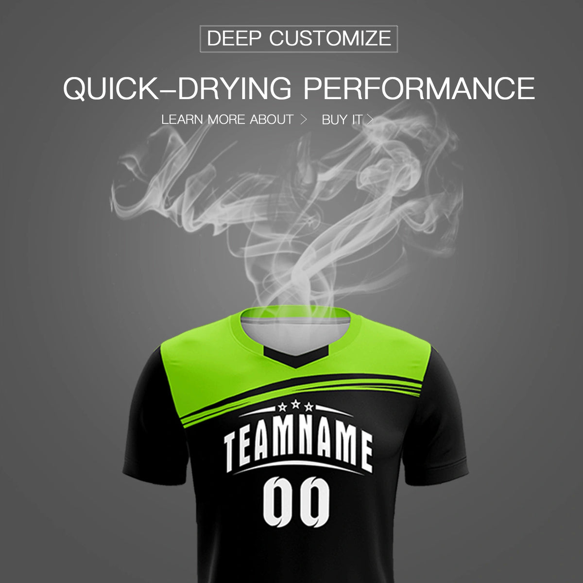 Custom Navy Neon Green Personalized Men Soccer Sets Jersey