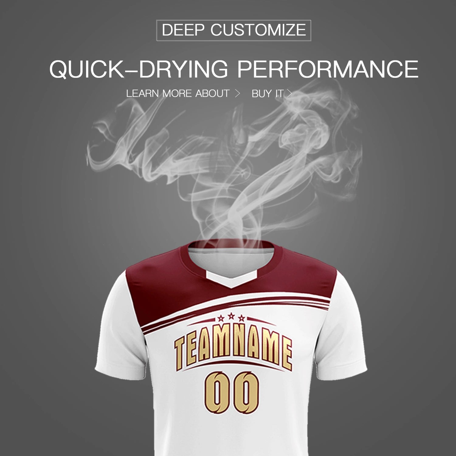 Custom White Crimson Personalized Men Soccer Sets Jersey