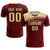 Custom Crimson Khaki Personalized Men Soccer Sets Jersey