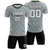 Custom Gray Green Casual Outdoor Soccer Sets Jersey