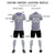 Custom Gray Purple Casual Outdoor Soccer Sets Jersey