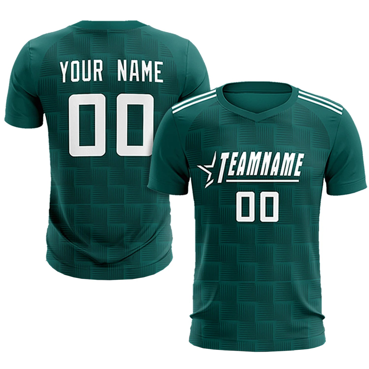 Custom Midnight Green Black Casual Outdoor Soccer Sets Jersey