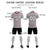 Custom Gray Crimson Casual Outdoor Soccer Sets Jersey