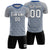 Custom Gray Royal Blue Casual Outdoor Soccer Sets Jersey