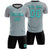 Custom Gray Black Casual Outdoor Soccer Sets Jersey