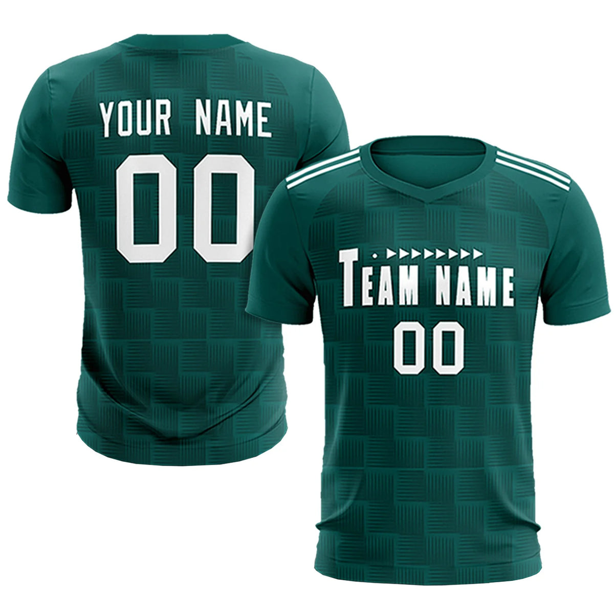 Custom Midnight Green Black Casual Outdoor Soccer Sets Jersey