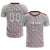 Custom Gray Crimson Casual Outdoor Soccer Sets Jersey