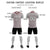 Custom Gray Crimson Casual Outdoor Soccer Sets Jersey