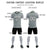 Custom Gray Green Casual Outdoor Soccer Sets Jersey