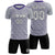 Custom Gray Purple Casual Outdoor Soccer Sets Jersey