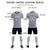 Custom Gray Purple Casual Outdoor Soccer Sets Jersey