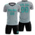 Custom Gray Black Casual Outdoor Soccer Sets Jersey