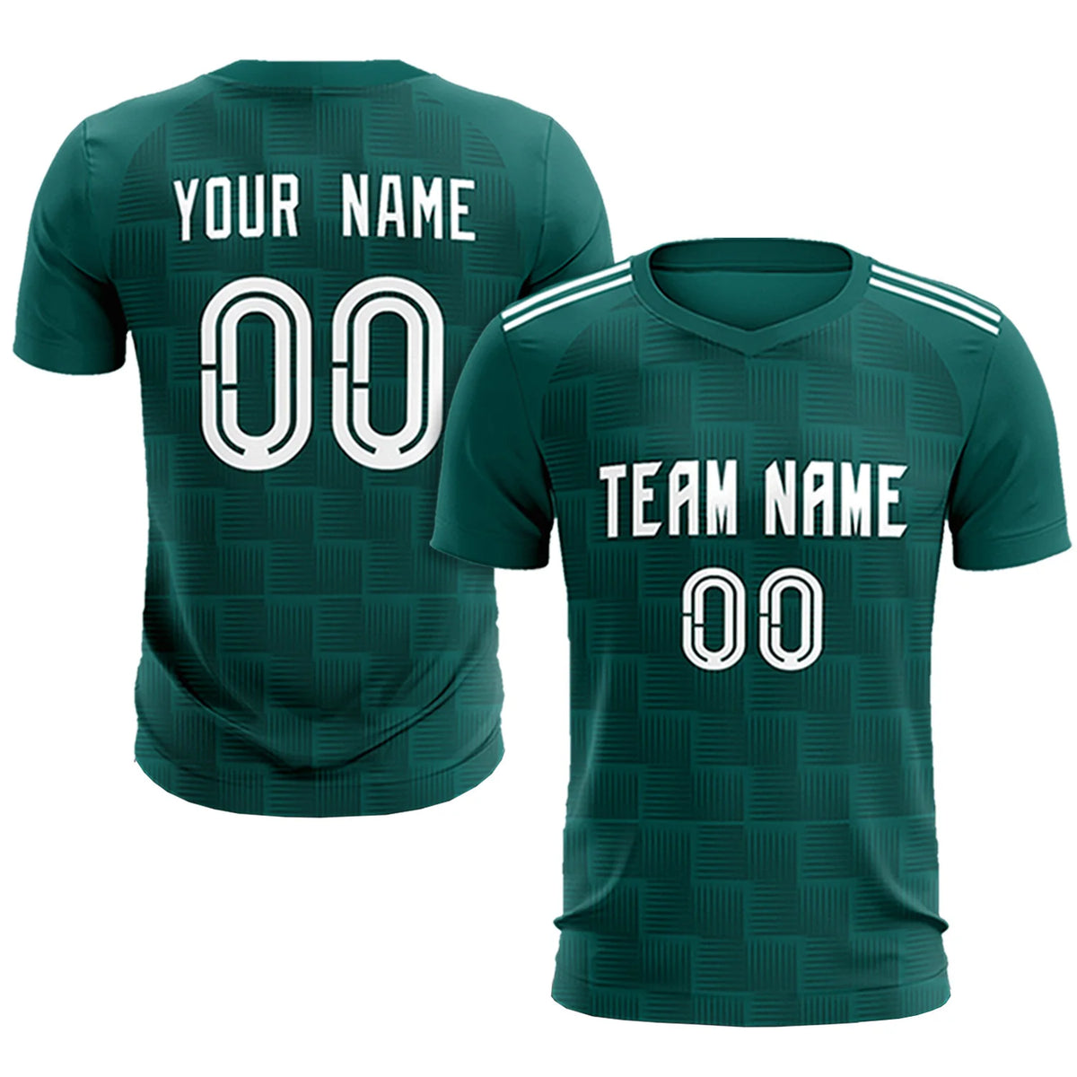 Custom Midnight Green Black Casual Outdoor Soccer Sets Jersey