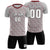 Custom Gray Crimson Casual Outdoor Soccer Sets Jersey