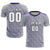 Custom Gray Purple Casual Outdoor Soccer Sets Jersey