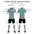 Custom Gray Black Casual Outdoor Soccer Sets Jersey