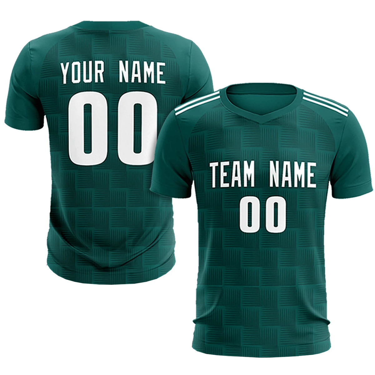 Custom Midnight Green Black Casual Outdoor Soccer Sets Jersey