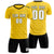 Custom Gold01 Black Casual Outdoor Soccer Sets Jersey