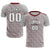 Custom Gray Crimson Casual Outdoor Soccer Sets Jersey