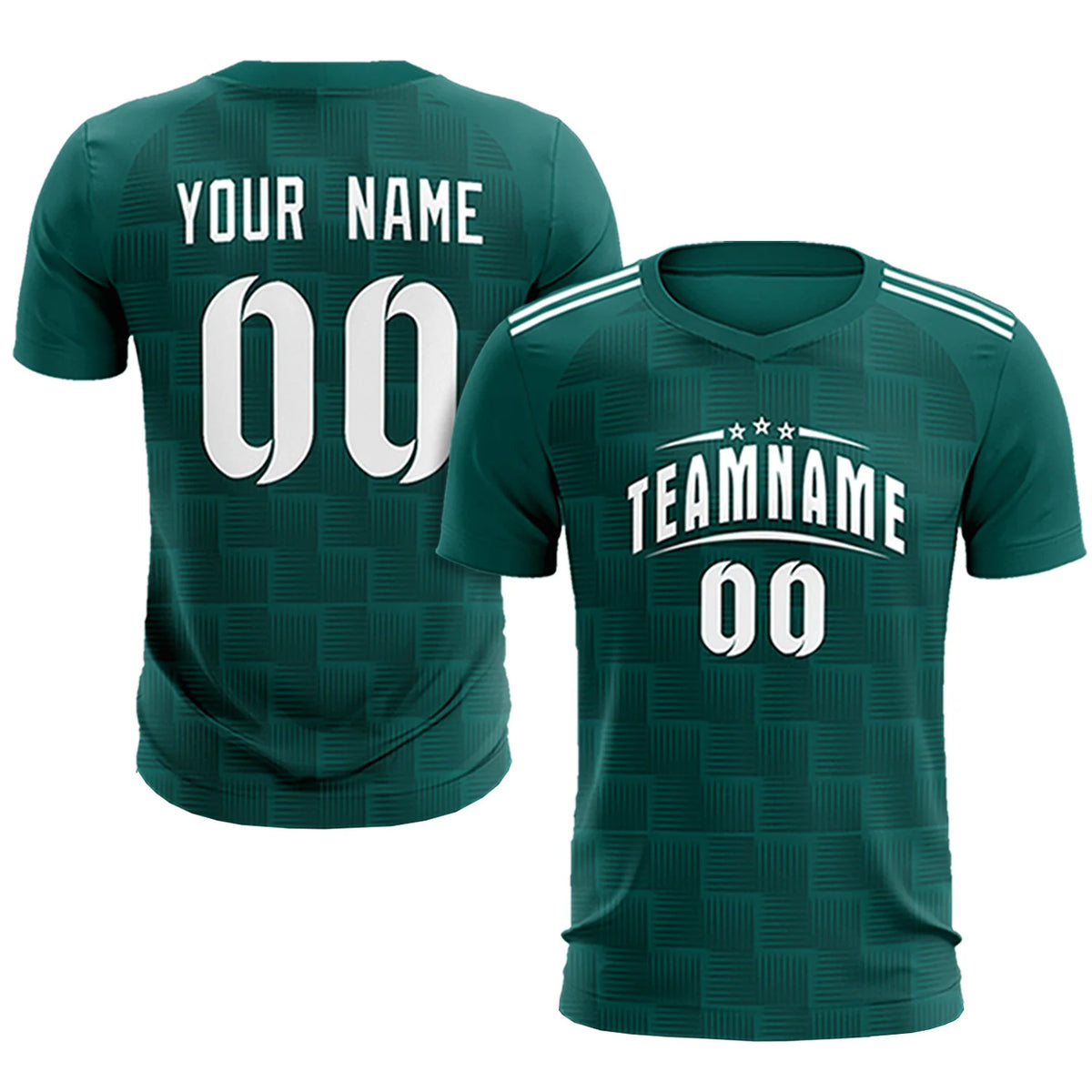 Custom Midnight Green Black Casual Outdoor Soccer Sets Jersey