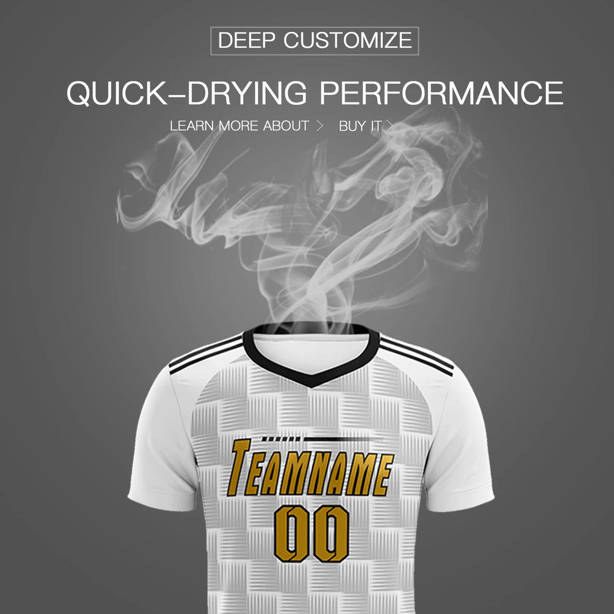 Custom White Black Casual Outdoor Soccer Sets Jersey