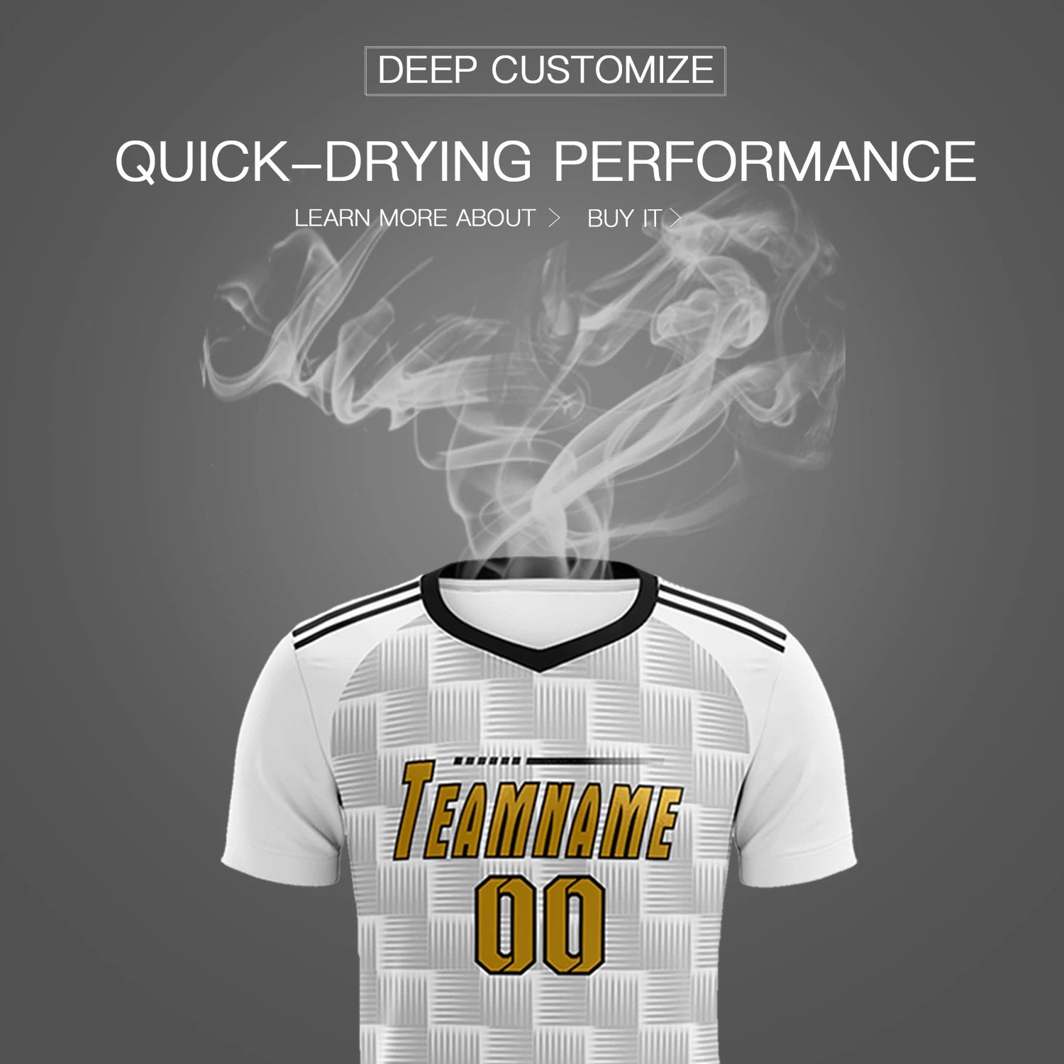 Custom White Black Casual Outdoor Soccer Sets Jersey