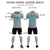 Custom Gray Black Casual Outdoor Soccer Sets Jersey