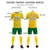 Custom Gold01 Kelly Green-White Soft Soccer Sets Jersey