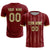 Custom Crimson Khaki-White Soft Soccer Sets Jersey