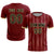 Custom Crimson Khaki-White Soft Soccer Sets Jersey