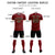 Custom Crimson Khaki-White Soft Soccer Sets Jersey