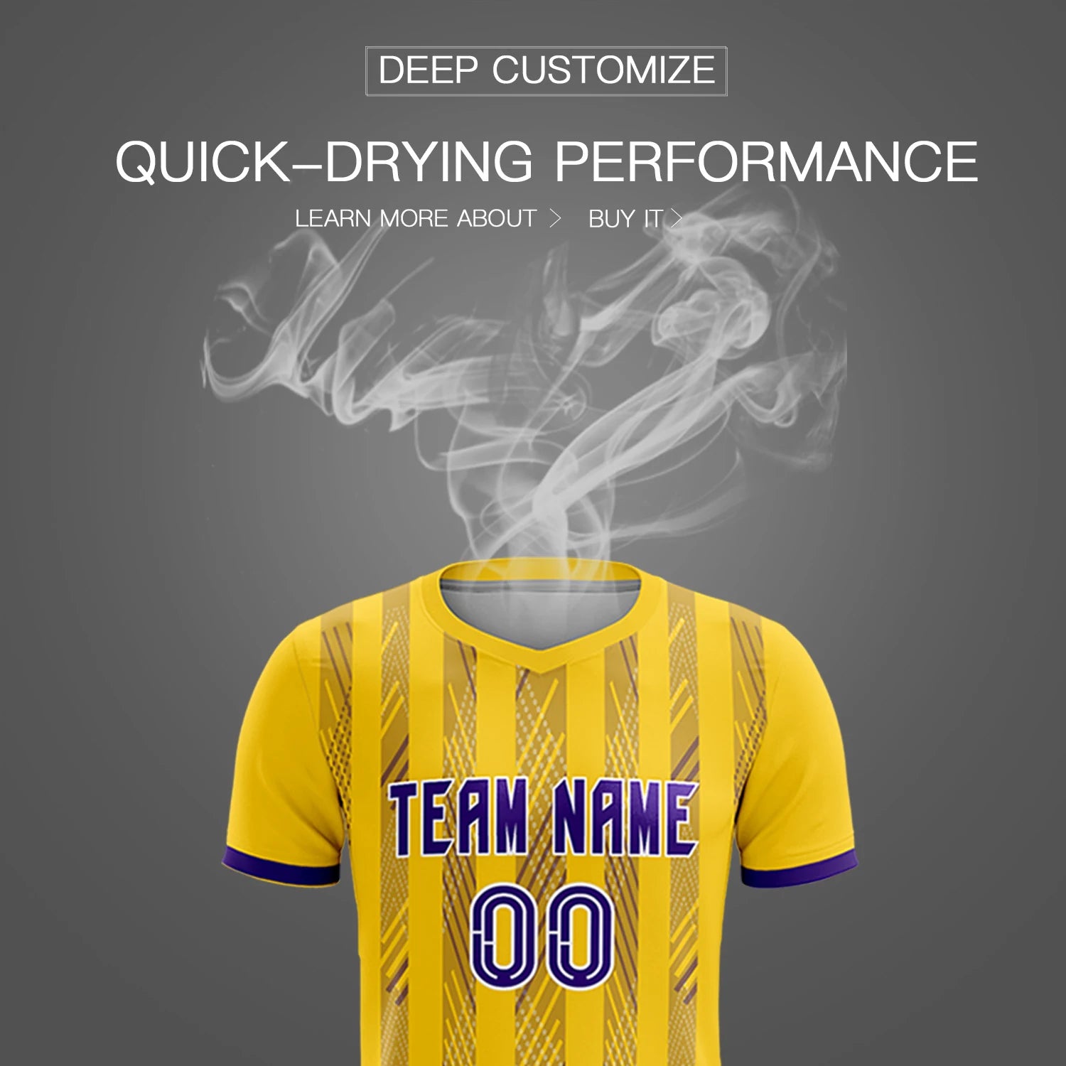 Custom Gold01 Purple-White Soft Soccer Sets Jersey