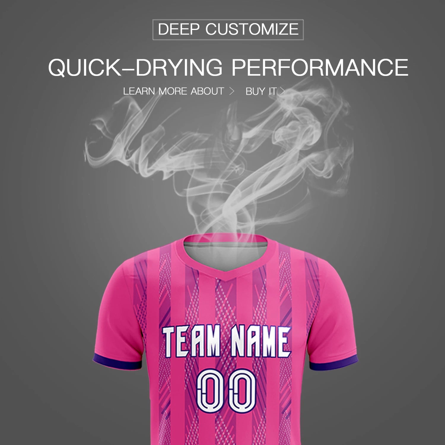 Custom Pink Purple-White Soft Soccer Sets Jersey
