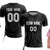 Custom Black Black-White Soft Soccer Sets Jersey