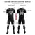 Custom Black Black-White Soft Soccer Sets Jersey