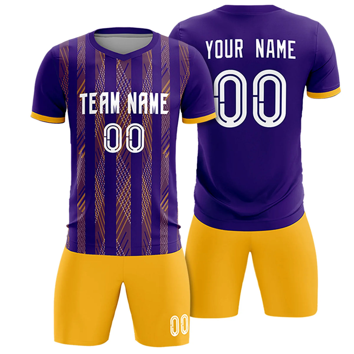 Custom Purple Pink-White Soft Soccer Sets Jersey
