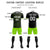 Custom Black Neon Green-White Soft Soccer Sets Jersey