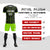 Custom Black Neon Green-White Soft Soccer Sets Jersey