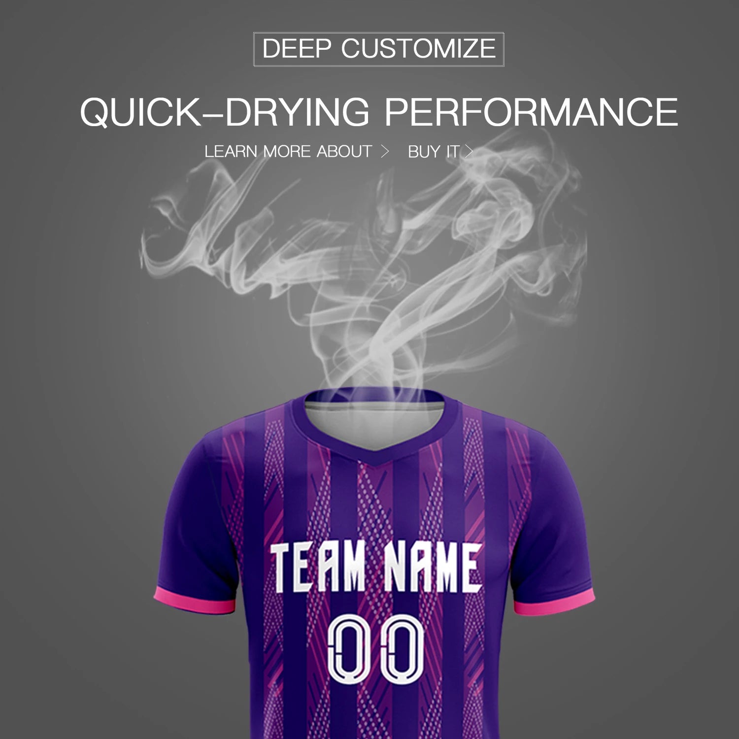 Custom Purple Pink-White Soft Soccer Sets Jersey