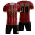 Custom Crimson Khaki-White Soft Soccer Sets Jersey