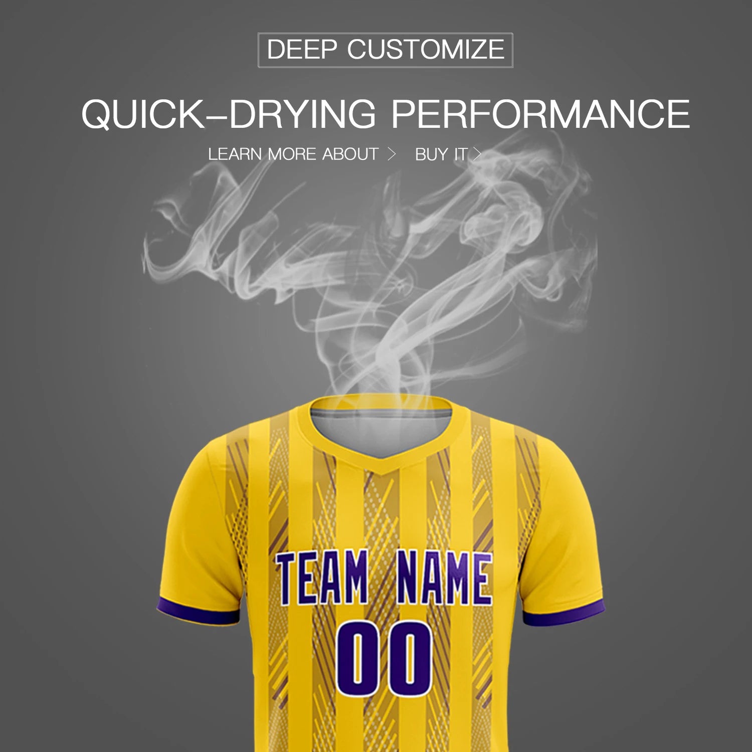 Custom Gold01 Purple-White Soft Soccer Sets Jersey