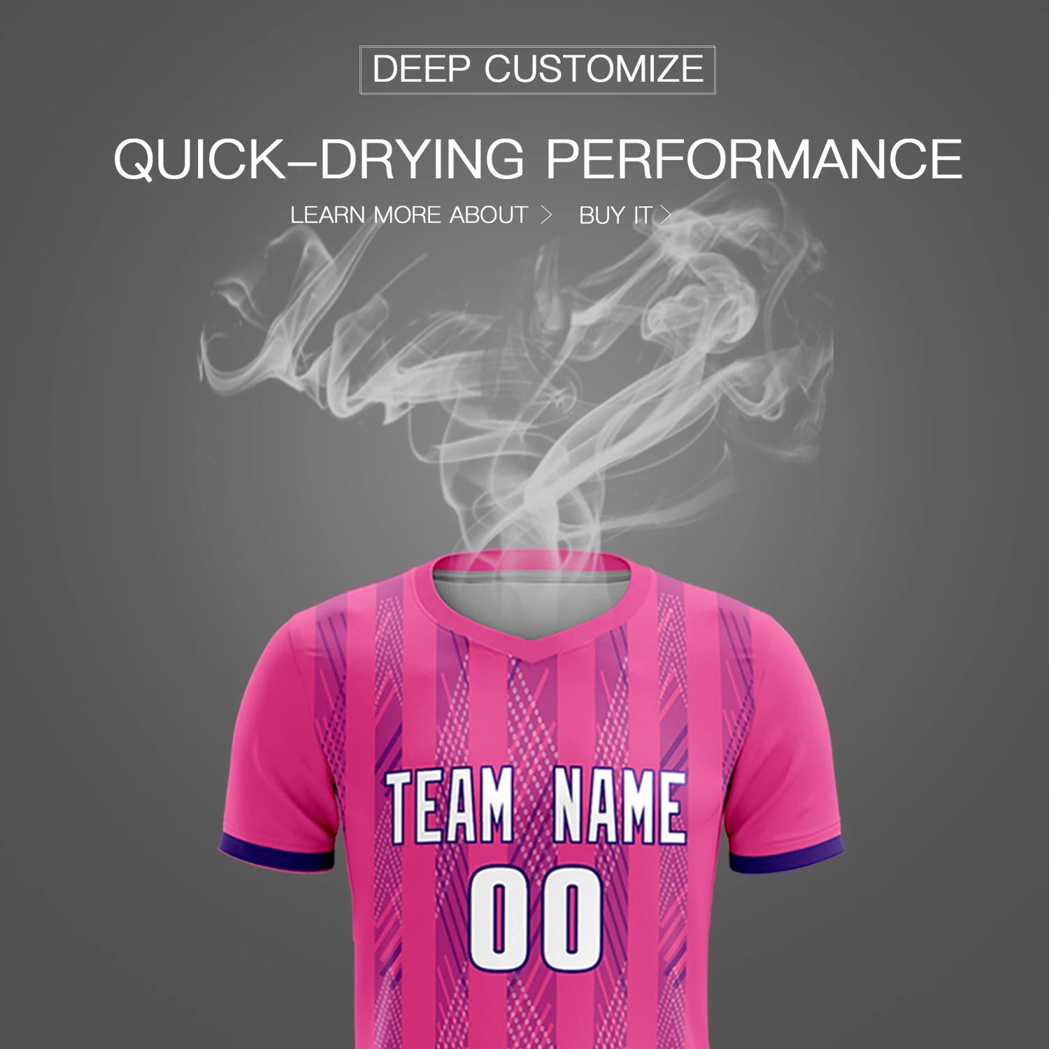 Custom Pink Purple-White Soft Soccer Sets Jersey