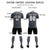 Custom Gray Black-White Soft Soccer Sets Jersey